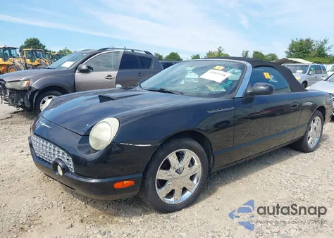 2002 Ford Thunderbird из США, поврежденный, VIN 1FAHP60A02Y125388